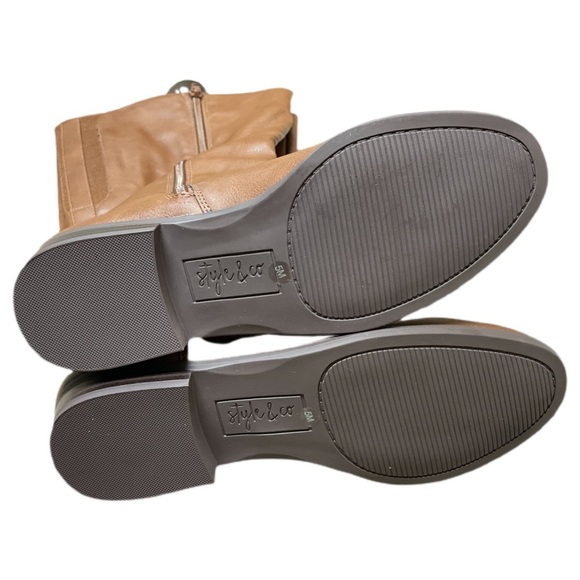 Kindell Faux Leather Round Toe Riding Boots NWB! - Picture 3 of 10